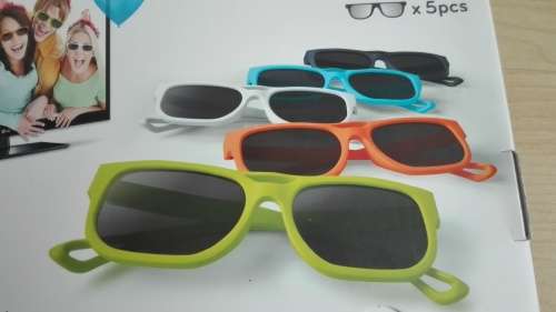 Pack of 5 Passive 3D Glasses for LG Cinema 3D TV - Party Pack