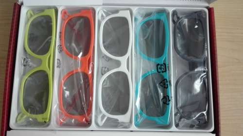 Pack of 5 Passive 3D Glasses for LG Cinema 3D TV - Party Pack