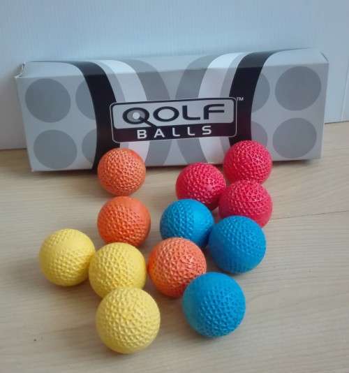 Box of 12 Colour Golf Balls