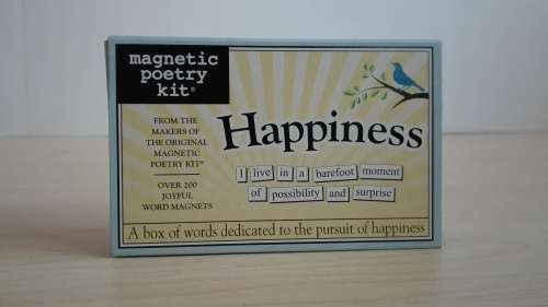 Magnetic Poetry - Happiness Kit - Words for Refrigerator - Write Poems and Letters on the Fridge