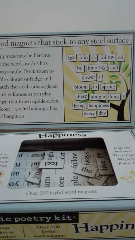 Magnetic Poetry - Happiness Kit - Words for Refrigerator - Write Poems and Letters on the Fridge