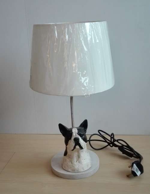 Dog Figurine Desk Lamp