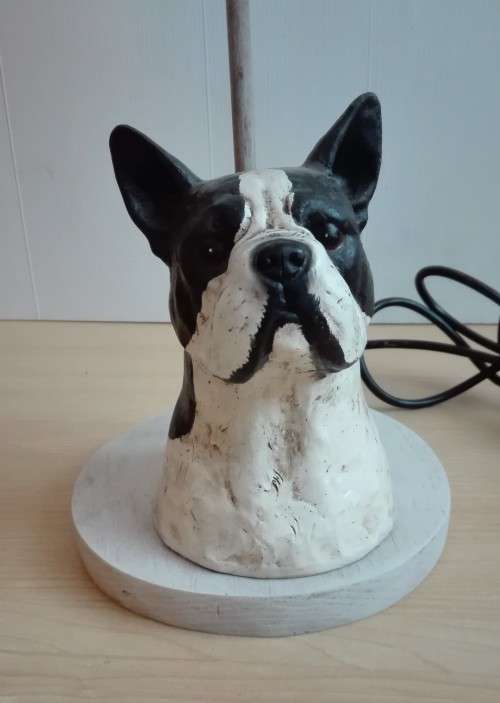 Dog Figurine Desk Lamp
