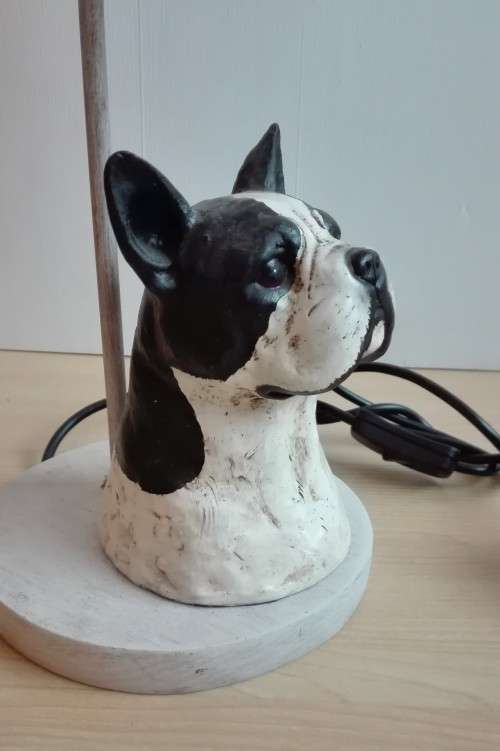 Dog Figurine Desk Lamp