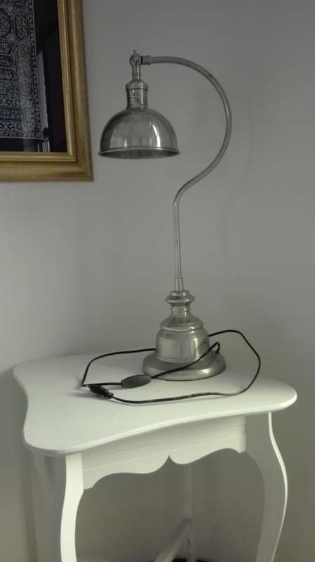 Metal Desk Lamp -  height 70cm. base width 20cm. top width 17cm