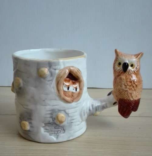 Owl Figurine Coffee Mug