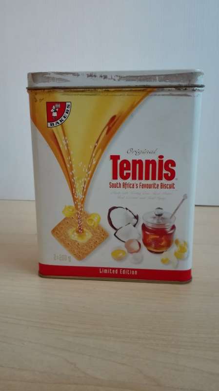 Tennis Biscuit Tin - Empty