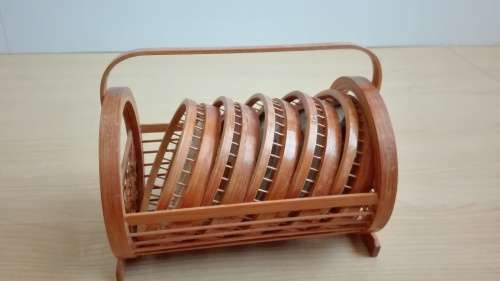 Set of 5 Wooden (Butterfly) Coasters - Made in Japan