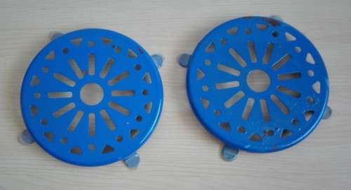 Blue Round Metal Pot Stands