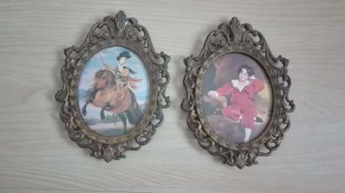 Oval Ornate Metal Frame (Made in Italy)