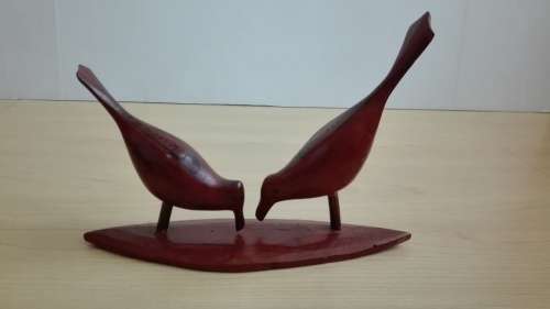 Wooden Bird Figurine