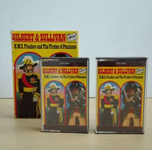 Gilbert & Sullivan,twin cassette pack,hms pinafore & pirates of penzance