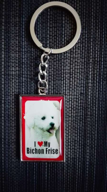 I Love My Bichon Frise Keychain/Keyring