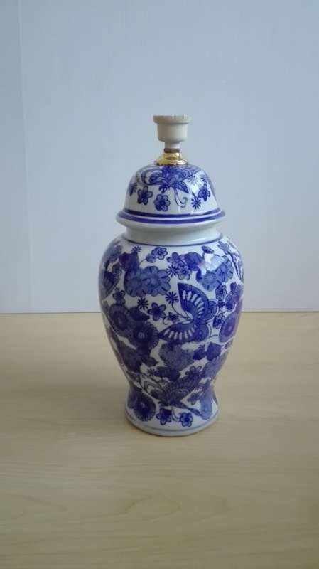 Blue & White Lamp
