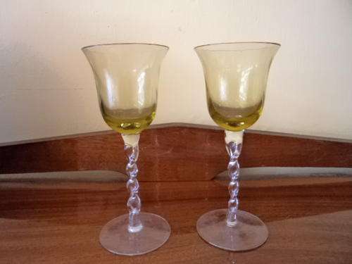 Small green glasses