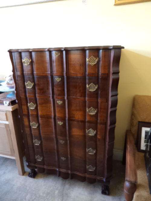 Imbuia Ball and Claw Chest of Drawers