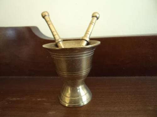 Small Brass Pestor & Mortar