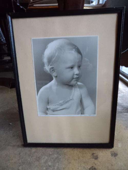 Old Framed Black & White Photograph