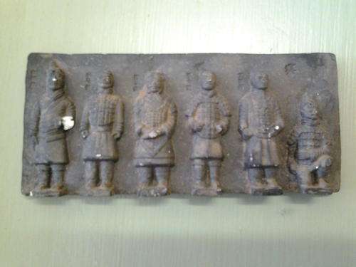 ChineseTerracota Plate -  soldiers