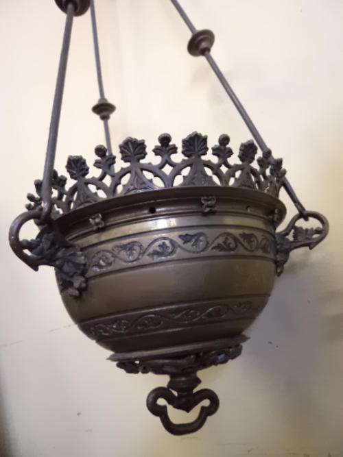 Brass hanging display