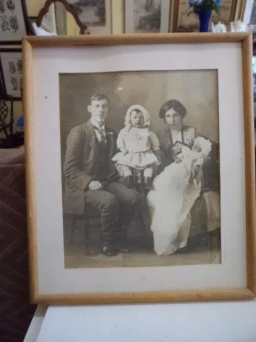 Old Framed Black & White Photograph