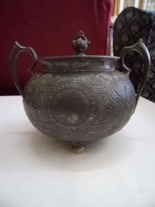 Pewter Sugar Bowl