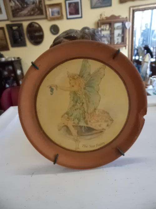 Terracotta Wall Hanging Fairy Plate - Sea Fairy