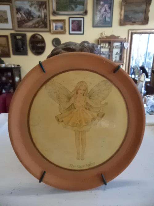 Terracotta Wall Hanging Fairy Plate - Star Fairy