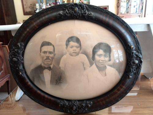 Antique Wooden Framed Photograph