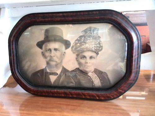 Antique Wooden Framed Photograph