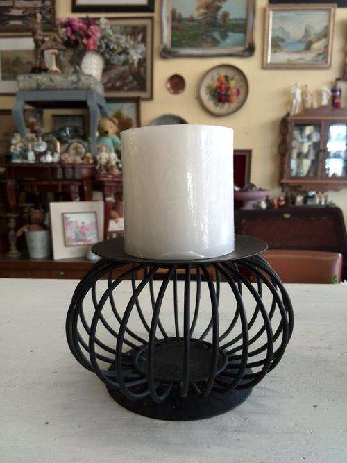 Black Metal Candle Holder