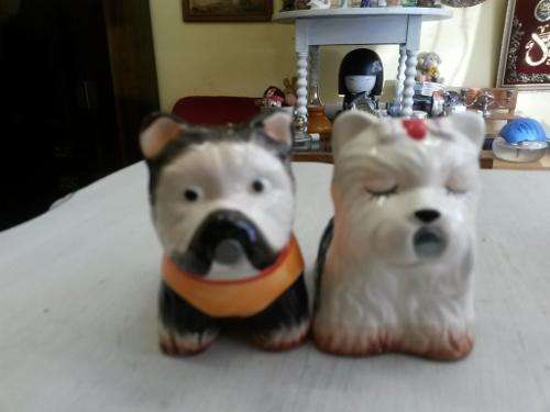 Dog Figurine Salt & Pepper Set