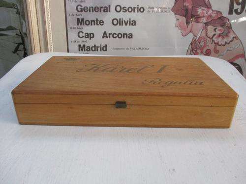 Karel 1 Regalia Cigar Box - Empty