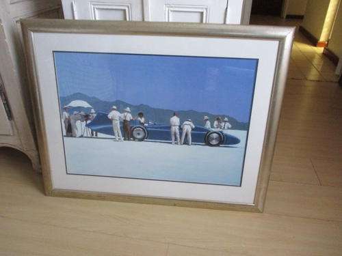 Framed Print: Bluebird at Bonneville (Jack Vettriano)