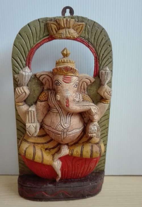 Wooden Ganesh Wall Hanging
