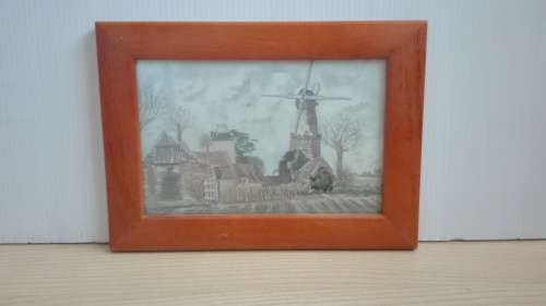 Framed Porcelain Tile - Dutch Landscape