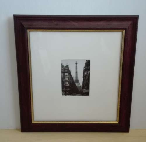 Framed Black & White Print: Eiffel Tower