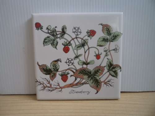 Decorative Tile - Strawberries