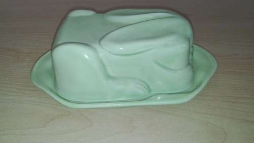 Ceramic Bunny Shape Butter Dish
