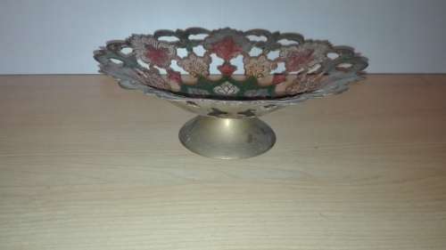 Beautiful Cloisonne Scalloped Bowl