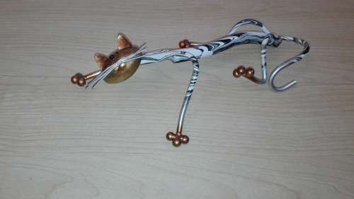 Metal Cat Figurine