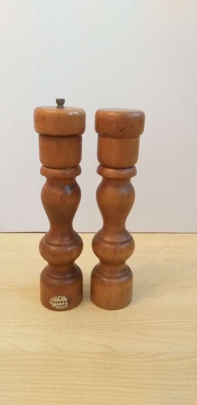 Set Tivoli Wooden Salt & Pepper Mills/Grinder