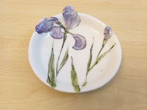 Round Iris Pattern Bowl