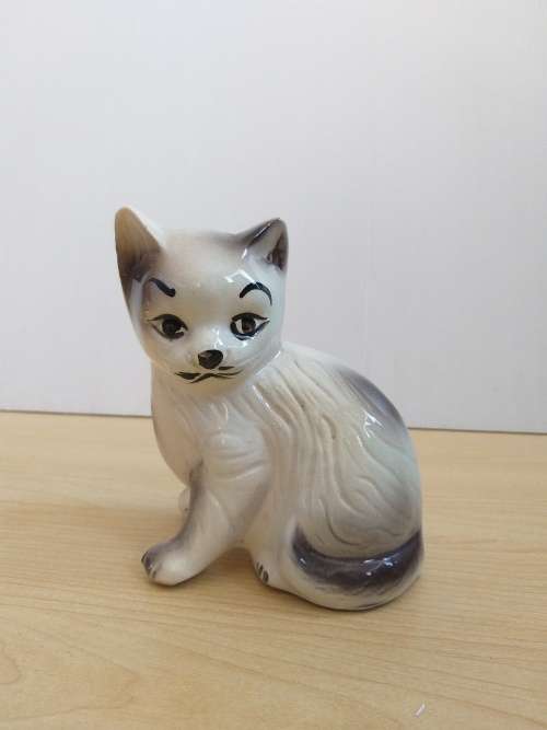 Ceramic Cat Figurine