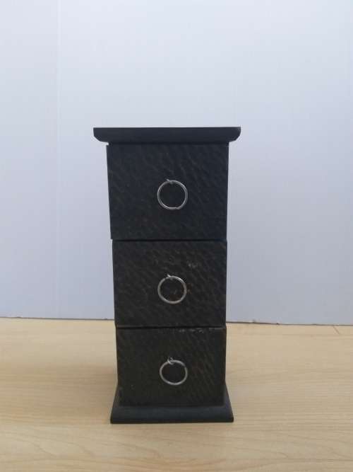 Wooden 3 Drawer Wooden Box