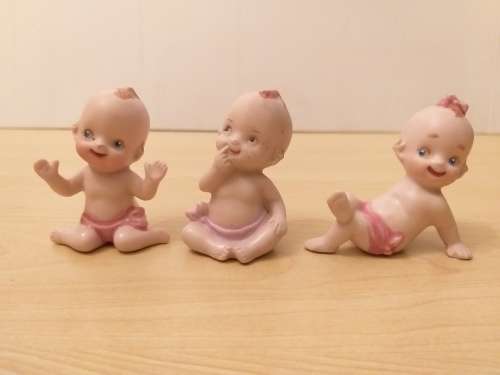 Vintage Bisque Kewpie Baby Figurines
