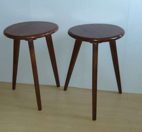 Mid Century Wooden Stools