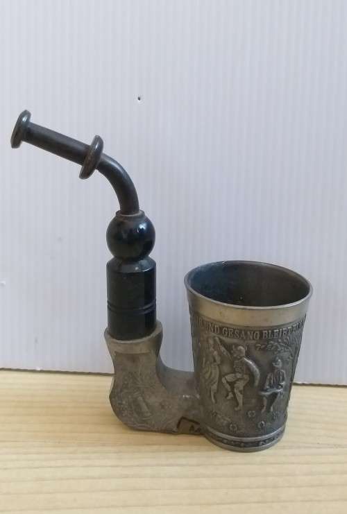 Vintage Pewter Smoking Pipe (Made in Germany)