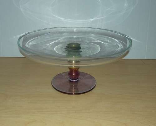 Round Glass Stem Cake Stand