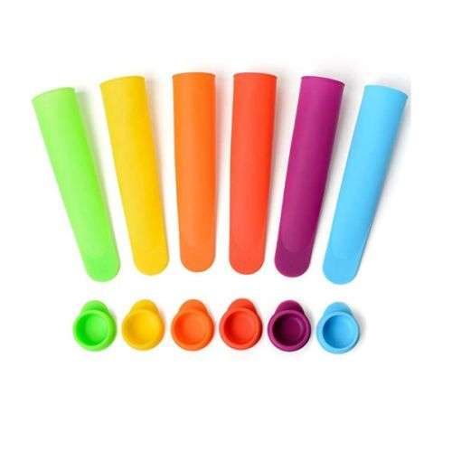 Set of 6 Silicone Popsicle Maker